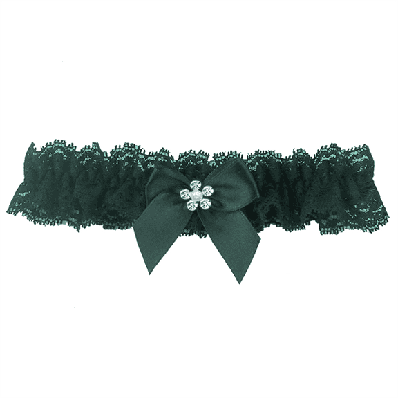 Elegant Lace dark green Garters for Bride Wedding Garter Bridal Garters Party Leg Thigh Garter Belt