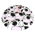 thumbnail image 3 of Kll 30" Christmas Tree Skirt Cute Animal With Cow Xmas Tree Skirts Mat For New Year Xmas Holiday Party Indoor Outdoor Home Decoration, 3 of 9