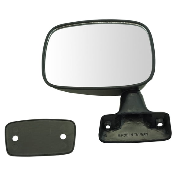 TRQ Driver Side Manual Door Mirror Textured Black Fits 1979-1983 Toyota Pickup TO1320105