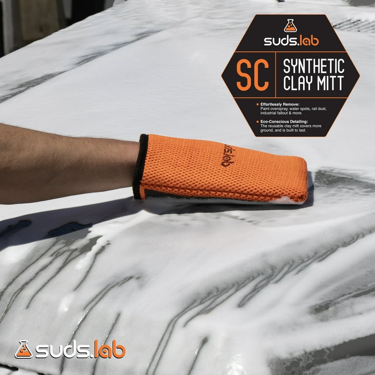 SudsLab, SC Clay Mitt for Car Detailing, Remove Paint Overspray