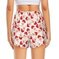 thumbnail image 4 of Xecao's Cute Mushroom for a double-layer running short for women, perfect for gym, tennis, and more, featuring a convenient pocket., 4 of 9