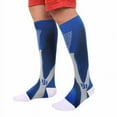 thumbnail image 2 of Unisex Compression Knee Leg Support Stretch Magic Compression Socks Performance Running Sports - 3 Sizes - 4 Colors, 2 of 6