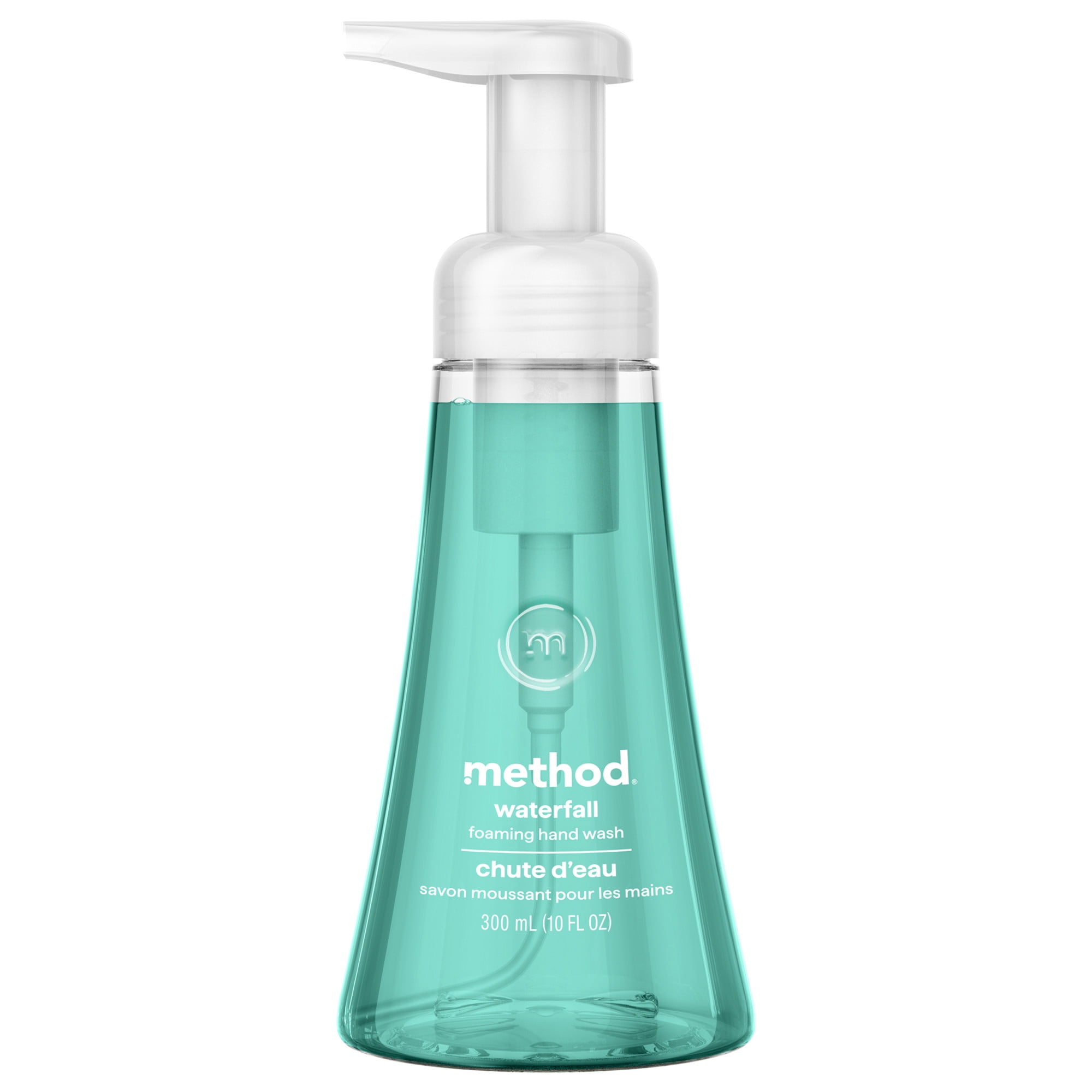 method Foaming Hand Wash, Waterfall - Leaves Hands Feeling Soft & Clean, for Bathroom & Kitchen, Water Lily & Sandalwood Notes, 10 fl oz