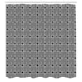 thumbnail image 2 of Ambesonne Abstract Shower Curtain, Maze-Like Bitonal Lines, 69"Wx84"L, Charcoal Grey White, 2 of 4
