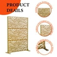 thumbnail image 3 of Privacy Screen, Outdoor Decorative Panels with Stand, Planter Wall Metal Fence Panels, Modern Privacy Screen Fence Free Standing, 3 of 7