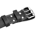 thumbnail image 5 of G4 Vision Genuine Leather Adjustable Weightlifting Belt 4 Gym Fitness Bodybuilding Powerlifting Deadlifting Thrusters Back Support Heavy Workout (Large, Black), 5 of 5