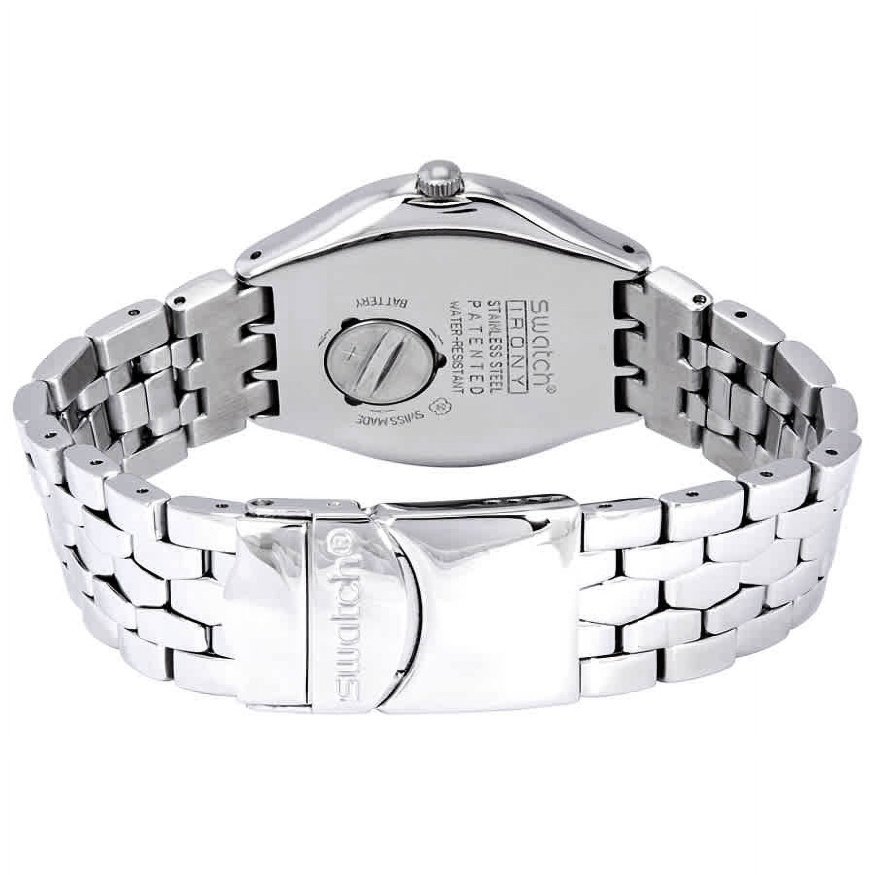 Swatch Unisex Edgar 37mm Steel Bracelet Case Swiss Quartz Blue