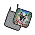 thumbnail image 2 of Carolines Treasures DAC6382PTHD 7.5 x 7.5 in. Unisex Boston Terrier Luau Pair of Pot Holder, 2 of 5