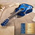 thumbnail image 2 of Ktaxon 38 Inch Cutaway Acoustic Guitar for Beginners,Full Basswood Guitar with Complete Starter Kit, Blue, 2 of 14