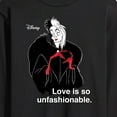 thumbnail image 3 of Disney Villains - Cruella De Vil Love Unfasionable  - Men's Long Sleeve T-Shirt, 3 of 5