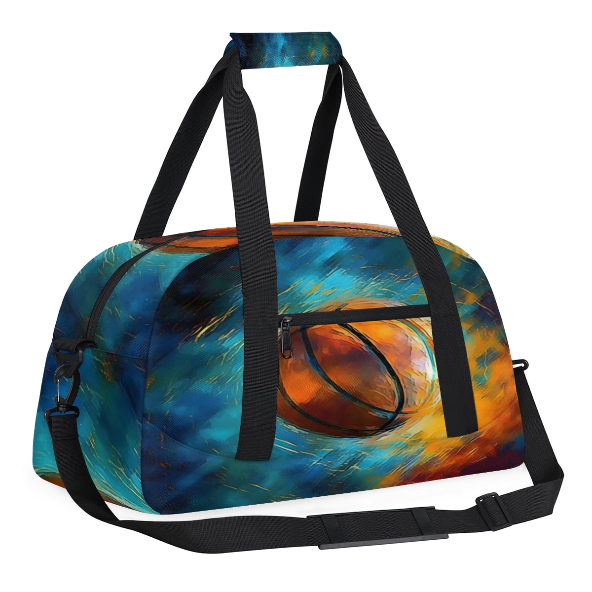 Qzjjjmy Soccer Bags for Boys Football Sport Duffel Bag Foldable Sport Gym Bag