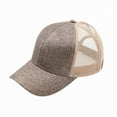 thumbnail image 2 of CC Glitter Women's Ponytail Baseball Cap Hats, 2 of 15