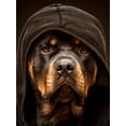 thumbnail image 3 of Cool Dog Pattern Print Men's Comfy T-shirt, Graphic Tee Men's Summer Clothes, Men's Outfits, 3 of 5