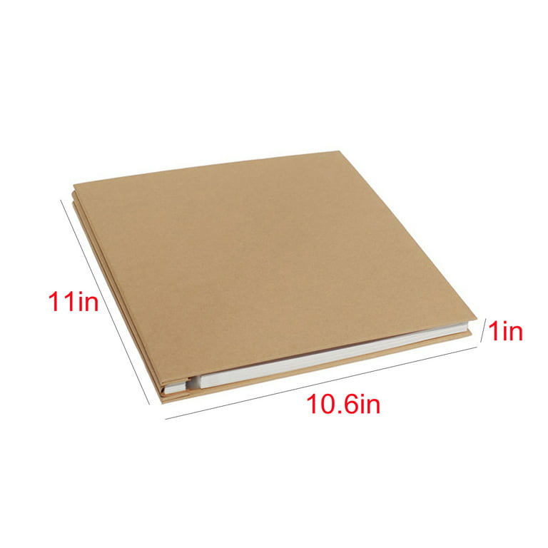 Photo Album Self Adhesive 80 Sticky Pages Leather Cover Scrapbook Photos  Book fo