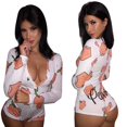 thumbnail image 1 of Femmes Sexy Bodycon Bandage Manches Longues Romper, 1 of 5