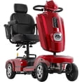 thumbnail image 5 of Mbxcooter Long Range Heavy Duty Mobility Scooter for Adults & Seniors, 500W & 400LBS Capacity Electric Powered Chair，All Terrain Fast Mobility Scooter for Travel w/Absorber & 10" Tires, 5 of 11