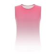 thumbnail image 6 of CYRBOKO Women's Tank Tops, Summer Soft Vacation Crew Neck Sleeveless Shirts Pink Size S-2XL, 6 of 7