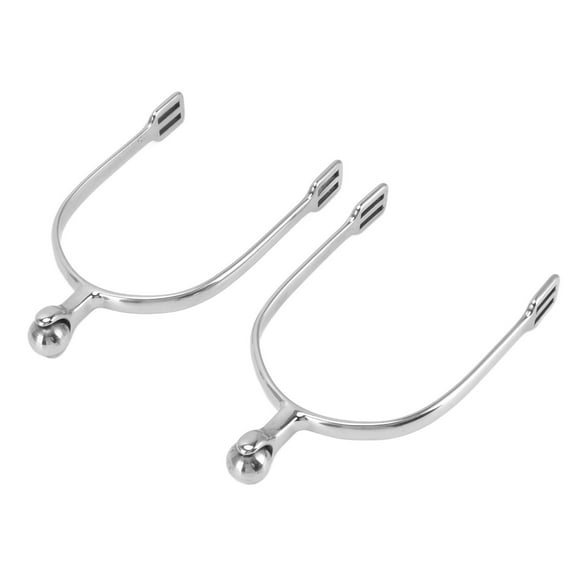 Falleo Clearance 1 Pair Horse Spurs Stainless Steel Western Cowboy Equestrian Boot Spurs for Horse Training Riding