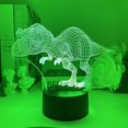 thumbnail image 4 of Luz nocturna LED 3D con dinosaurios que cambian de color para niños, 4 of 5