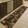 thumbnail image 3 of Ottomanson Boxes Kitchen Runner Rug 1'10" x 6' - Non Slip Low Pile Carpet, Multicolor, 3 of 13