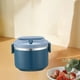 thumbnail image 5 of Fiambrera, calentador extraíble de material acero inoxidable a prueba de , caja bento forma forma forma , almacenamiento de alimentos, para en Azul de una sola capa BLESIY contenedor de almuerzo, 5 of 8