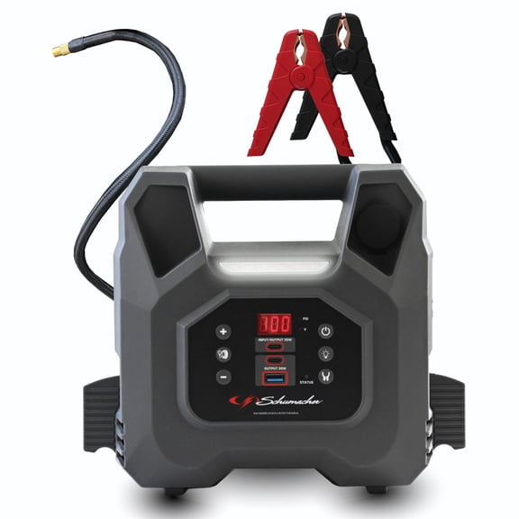 Schumacher Electric 1000A Car Battery Jump Starter & Power Station, Air Compressor, 12V DC/3A USB Charging, 12V Sport, Auto & Marine Batteries, SJ1691