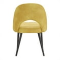 thumbnail image 6 of Weston Home Kolten Upholstered Dining Chairs, Set of 2, Yellow PU Leather, 6 of 9