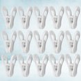 thumbnail image 5 of HEMOTON 25 Pcs White Plastic Clothes Clips for Drying Non Slip Lightweight Utility, 5 of 8