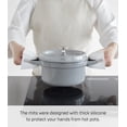 thumbnail image 2 of Yamazaki Home Magnetic Pot Holders - Set of 2, White, Silicone, Magnetic, Dishwasher Safe, 2 of 7