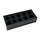 thumbnail image 5 of Jarrón de flores rectangular de acrílico negro largo para oficina y sala de estar 25x10x6.5cm 10 Agujero, 5 of 9