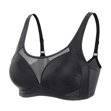 GENGING Ladies Tops Clearance Women s Thin Push-Up Breathable Bra My Order Bra Plus Size Sports Yoga Bra