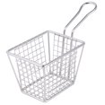 thumbnail image 4 of RENACLIPY Square Mesh Stainless Steel Frying Basket for Restaurant Use 1Set, 4 of 7