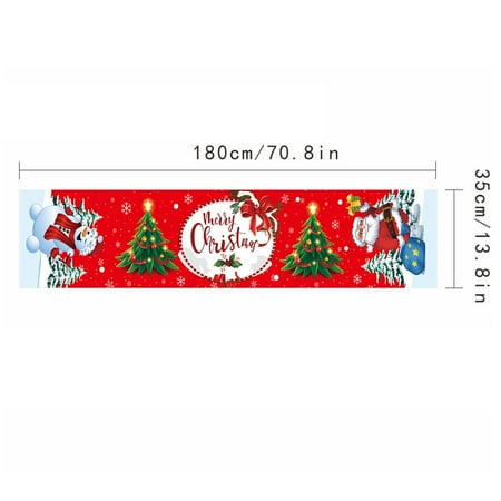 

NEW Ornament Party Home Christmas Decoration Table Cover Christmas Table Runner Xmas Tablecloth 3
