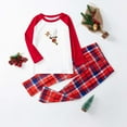 thumbnail image 7 of Odeerbi Matching Family Christmas Pajamas Sets Xmas Family Home Wear Sets 2025 Casual Printed Top with Bottom Outfits Loungewear Sleepwear Jammies for Kids, 7 of 7