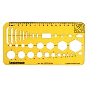 Traceease Geometric Combination Template,Drafting Tools Geometry Stencil Designing Measuring Ruler