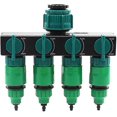 thumbnail image 1 of 4 Way Water Tap Splitter With Quick Connectors, 1" 3/4" 1/2" Garden Hose Adapter (type1), 1 of 5