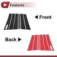 thumbnail image 3 of Pegatina Antara Arañazos del Recorte de Ventana del Pilar de la Puerta Unique Bargains para Ford Explorers 2002-2010 Negro Frontal Trasero Izquierdo Derecho 7 Pcs, 3 of 6