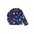 thumbnail image 7 of Nintendo Super Mario Kid's AOP Icons Print 2-Piece Long Sleeve Button Down Coat Elastic Waist Pajama Pant PJ Sleep Set, 7 of 7