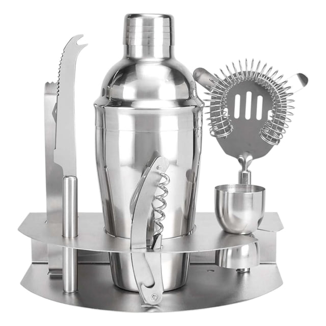 Paquete con 12 piezas de Set de coctelería con shaker y utensilios