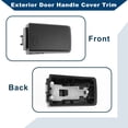 thumbnail image 4 of Unique Bargains No.LR030193 Exterior Door Handle Cover Trim Fit for Land Rover LR4 / Discovery 4 2010-2016 Door Handle Cover 1 Pcs Matte Black, 4 of 7