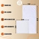 thumbnail image 3 of 2 Toallas Color Blanco De Baño 100 Porciento Algodon 2 Toallas de Baño y 2 Toallas de Mano, 3 of 4