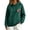 Blackish Green, variant on WCJM Oversized Hoodies for Women Women's Casual Football Hoodie Embroidered Long Sleeve Fan Pullover Sweatshirt