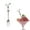 B, variant on 1x Metal Stainless Fruit Fork Set Cute Design for Dessert Cake Appetizer One Size Multicolor