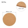 thumbnail image 2 of 50pcs Self Adhesive Cork Coasters 3.7"x 3.7"x 0.06" Cork Mats Cork Tiles Cork Backing Sheets, Circle, 2 of 5
