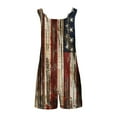thumbnail image 6 of Women's 4th of July Romper - American Flag Print Adjustable Straps, 6 of 6