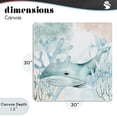 thumbnail image 4 of Stupell Industries Bohemian Whale Sea Swim Canvas Art, 30 x 30, by Kim Allen, 4 of 8