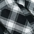 thumbnail image 3 of Camisas s Para Hombre Interior Camisa de manga larga con solapa y hebilla de entramado para hombre (Black, XL), 3 of 7