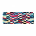 thumbnail image 1 of Chevron Computer Mouse Pad, Zigzag Pattern Downward Parallel Lines Hipster Bohemian Style Grunge Illustration, Rectangle Non-Slip Rubber Mousepad Large, 31" x 12", Multicolor, by Ambesonne, 1 of 2