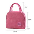 thumbnail image 3 of LNKOO Reusable Insulated Lunch Bag Lunch Tote Box with Front Pocket Zipper Closure for Woman Man Work Picnic or Travel, 3 of 8