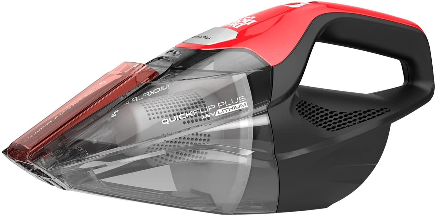 Dirt Devil Plus 16V, Red Quick Flip Pro Cordless 16 Volt Lithium Ion